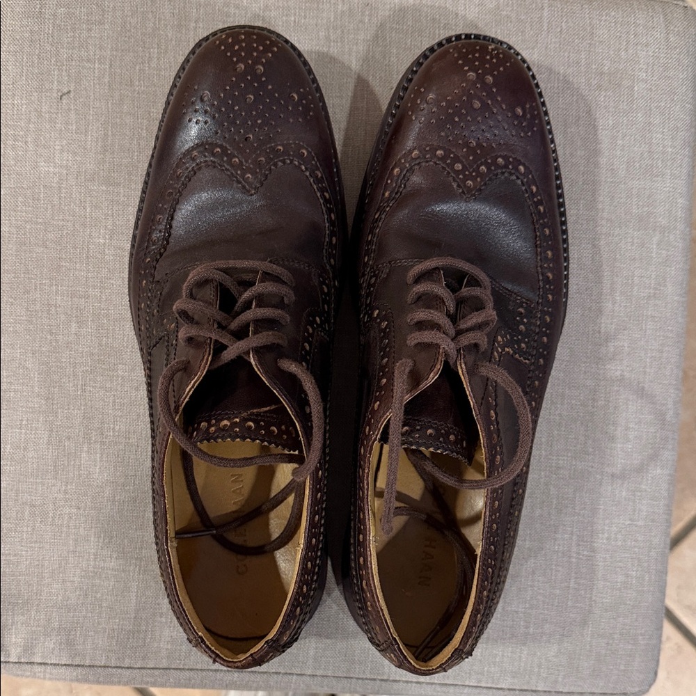 Men’s Cole Haan LunarGrand Long Wing Tip, size 9.5